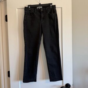 Wit & Wisdom Ab Solution Black Straight Leg Jeans Size 6
